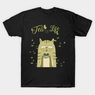 Tea time with cat T-Shirt